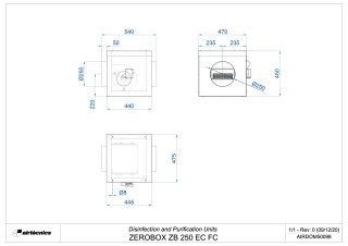 Dimensiones Zerobox ZB 250 EC FC